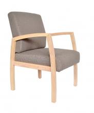 Bella guest chair -Maple frame -Gravel fabric
