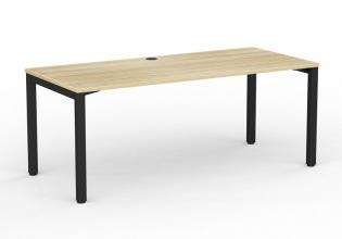 Cubit Desk- 1800- Black- Atlantic Oak 