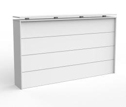 Cubit Reception counter-single front panel- White