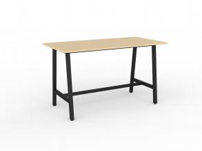 Cubit bar leaner table - black frame - Nordic Maple top