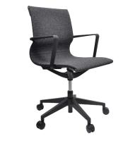 Diablo chair with arms Grey fabric