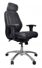 Everest executive leather & Mesh chair with arms.