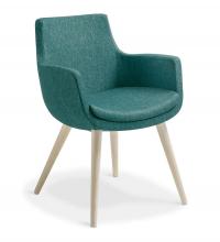 Ferne arm chair- Ash timber legs- Keylargo fabric- Atlantic.