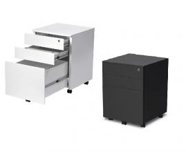 Steel Mobile drawer unit-410 wide-setting Black & White.