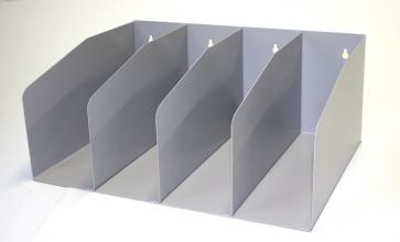 Desk top lever arch file storage unit - Grey