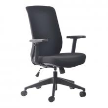 Gene high back office chair- Fabric - Black