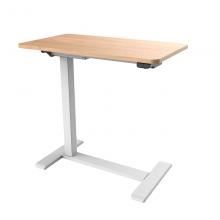 Malmo compact electric Desk- White frame- Timber top
