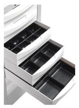 Multi drawer compartment inserts detail.