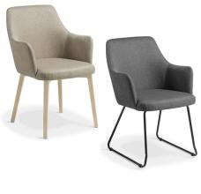 Olli Office Tub chair-Flax Charcoal setting 2