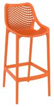 Oxygen outdoor bar stool- Orange.