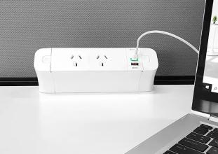 Pace Desk top power module-double power- White -setting