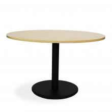 NZ Round Meeting Table On Disc Base 1200 Mm Tawa & Black