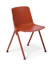 Scout 4 leg stacking chair - Rust