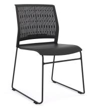 Stax stacking chair- Black