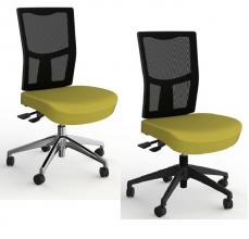 Urban Mesh back office chair- colours-setting polished & Black base