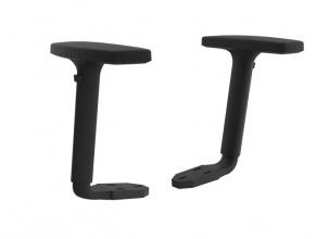 Urban mesh chair- side arms- black.