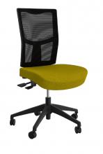Urban Mesh Back Office Chair Black Base Felt Fabric Bubble Bee Yellow