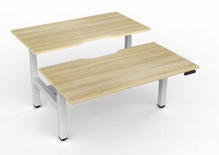 Velocity 3 double desk-1500 - White- Atlantic.