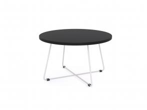 Zion coffee table- 750 round- Black top