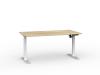 Haven Boost Desk-Black frame Atlantic Oak top