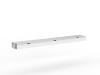 Agile Cable tray -double desk -twin channels- White