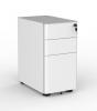 Agile Mobile slim steel - 3 drawer -White 