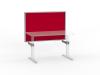 Studio screen and brackets for Agile electric desk- Tomato Red