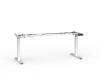 Agile 3 Desk Electric Frame Only White