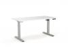 Agile Sit to stand desk electric 3 column adjust-Silver-frame