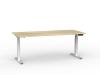 Agile 3 Sit to stand desk electric- White frame- Atlantic Oak top