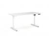 Agile Sit to stand desk electric 3 column adjust-White-frame