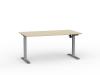 Agile Boost Desk electric adjust- Silver frame- Nordic Maple top