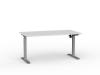 Agile Boost Desk electric adjust- Silver frame- White top