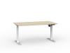 Agile Boost Desk electric adjust- White frame- Nordic Maple top