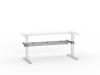 Agile Sit to stand Cable tray - single sided on desk frame - 1500 - Silver