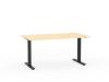 Agile desk fixed height Black frame Nordic maple top