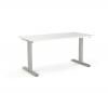 Agile desk fixed-height-silver-frame