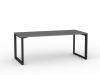Anvil steel frame Desk 1800 Black Frame- Silver Top