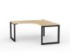 Anvil Workstation Black- Atlantic Oak top 1500