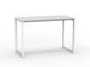 Anvil bar leaner table - White frame - White top