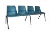 Aquarius beam pew seating- 4 Poly chairs- Blue