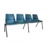 Aquarius beam pew seating- 4 Poly chairs- Dark Blue