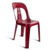 Barrel Polypropylene stacker chair -Burgundy