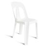 Barrel Polypropylene stacker chair - White