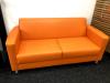 Bendorf Soft Seating Two Seater Charisma Vinyl Orange