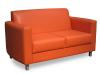 Bendorf Soft Seating Two Seater Orange Vinyl