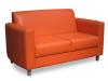 Bendorf soft seating - two seater - Orange vinyl