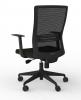 Blade high back mesh chair with fixed arms - Black- Back view