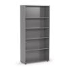 NZ Bookcase units- Storm Grey with Tawa back panel - 1800 high