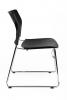 CS One Sled visitor chair-Black-side profile